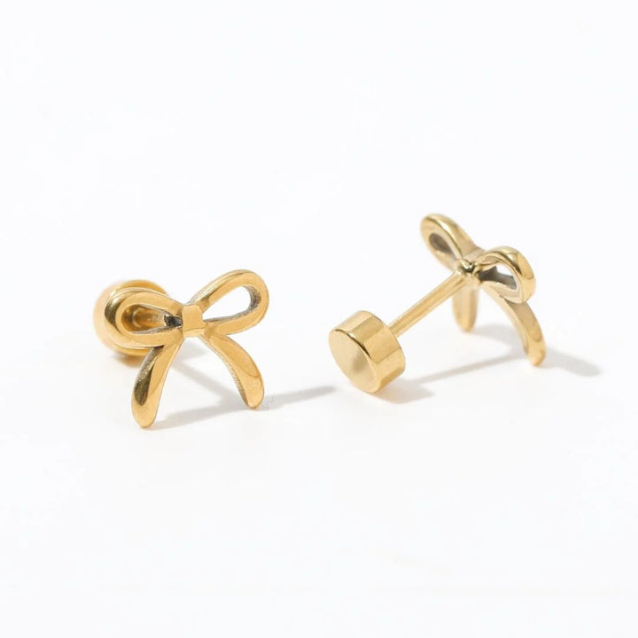 The Sadie Bow Flatback Stud [Linny & Co]