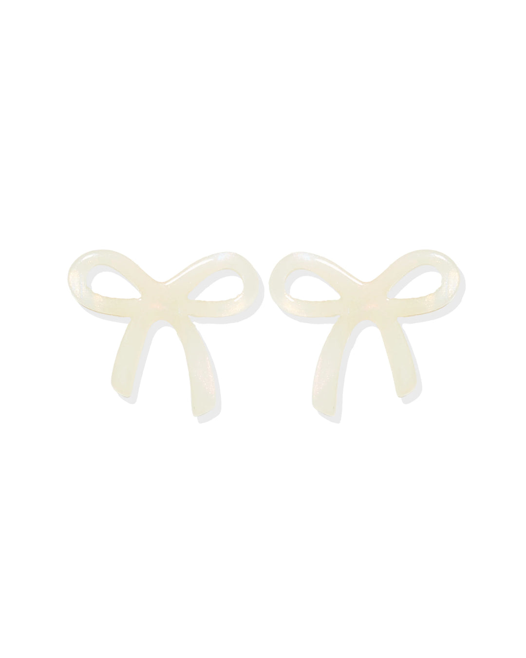 The Kylie Bow Earrings - Iradescent [Linny Co]