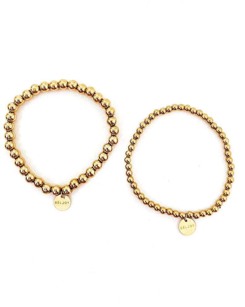 The Billy Gold Bead Bracelet
