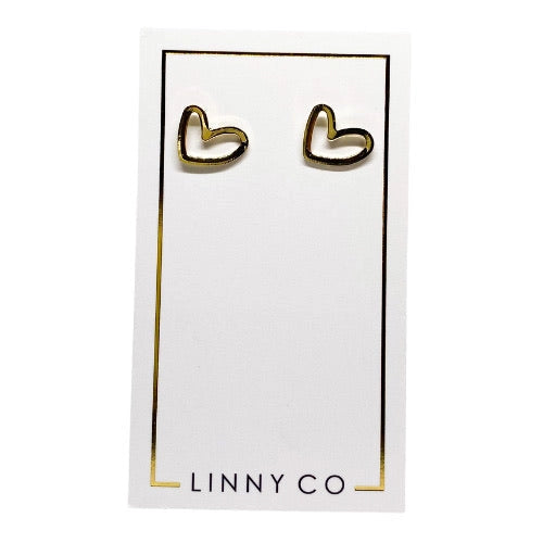 The Abby Heart Studs [Linny & Co]