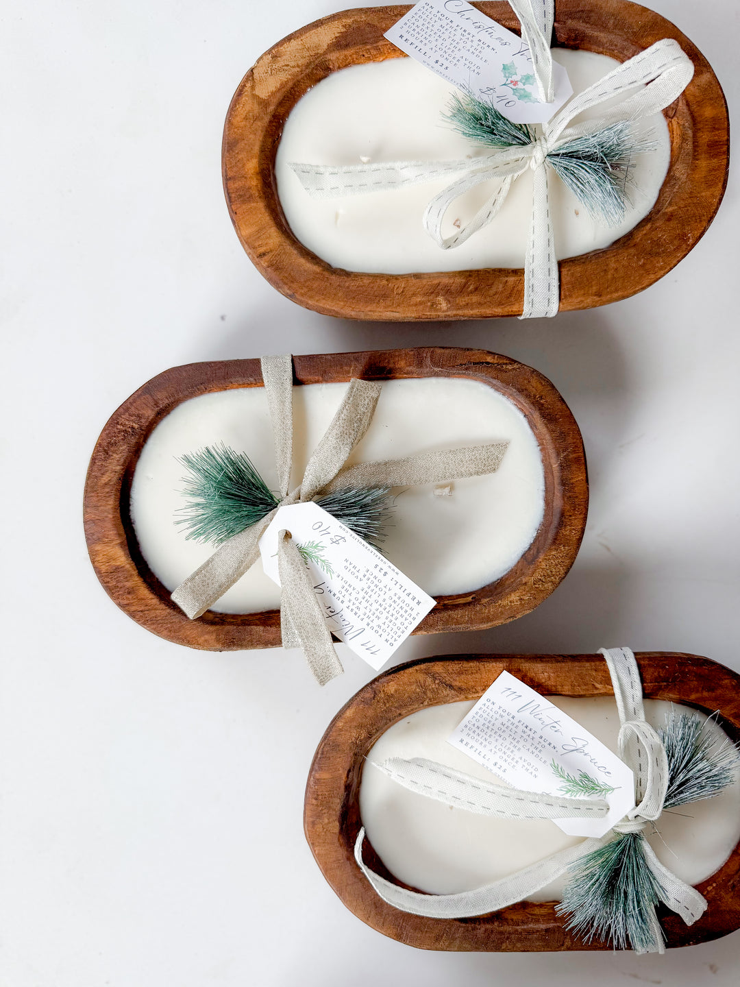 The 111 Winter Spruce Dough Bowl Candle