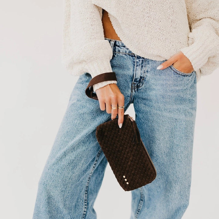 The Emma Suede Clutch - One Eleven Olive Boutique
