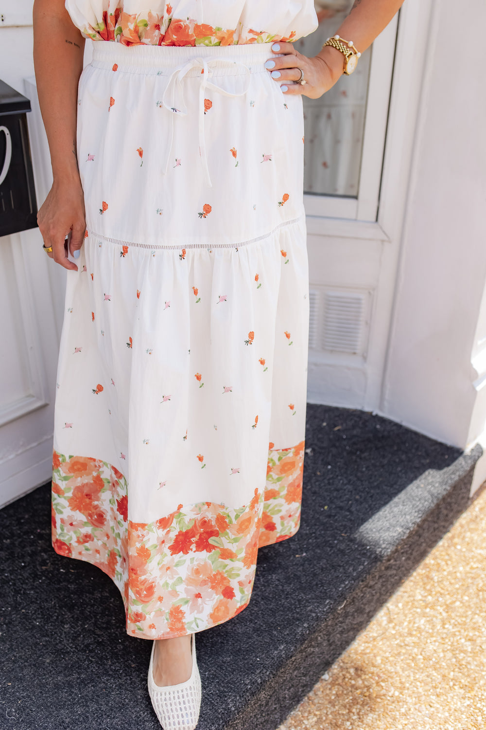 The Petal Darling Midi Skirt - One Eleven Olive Boutique