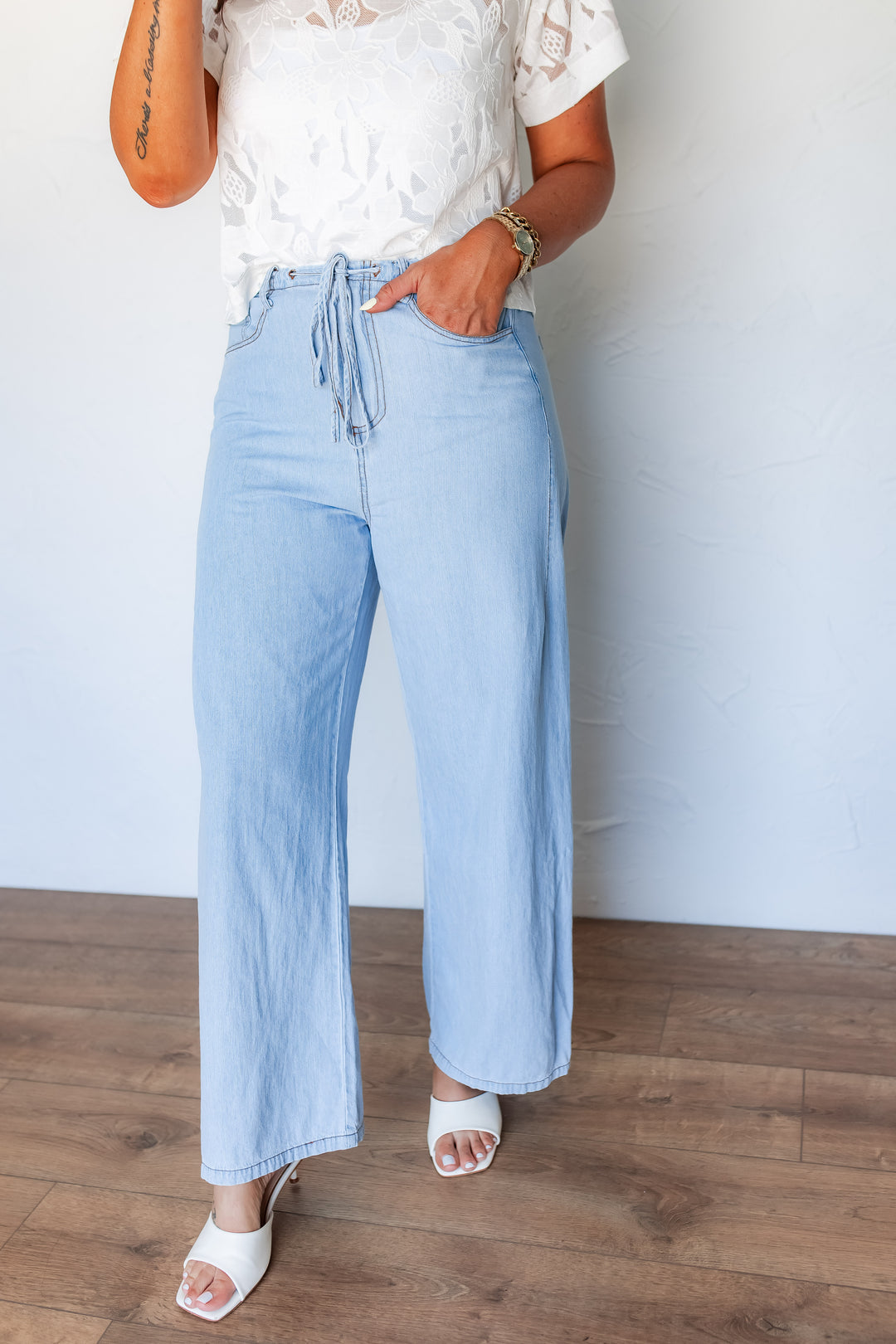 The Everyday Ease Denim Pants - One Eleven Olive Boutique