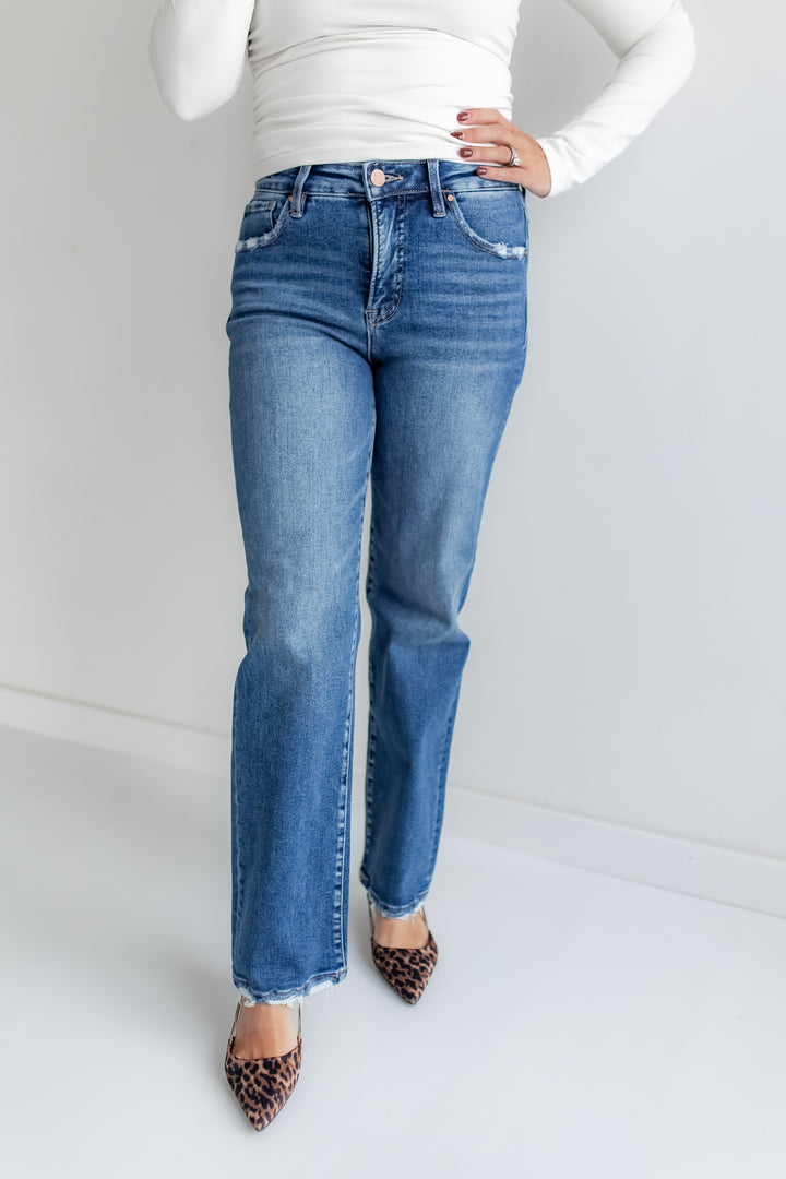 The Easy Street Ankle Straight Jeans