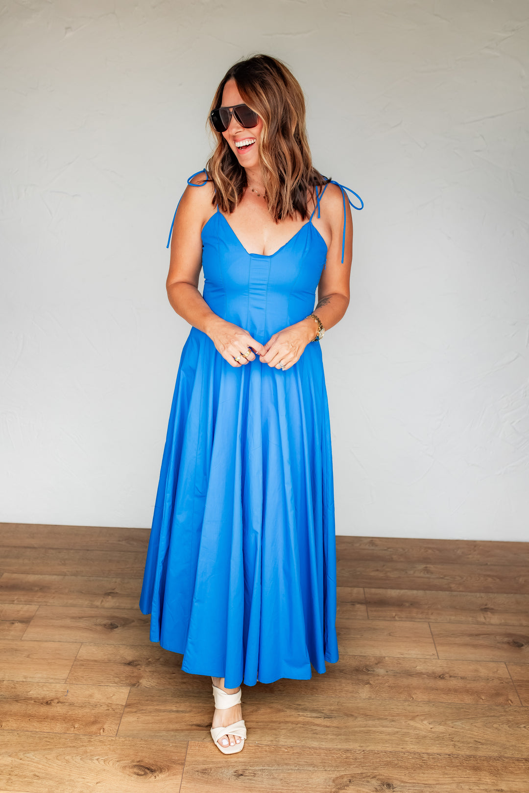 The Sunset Glow Maxi Dress - Blue