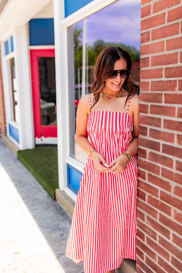 The Liberty Stripes Dress - One Eleven Olive Boutique