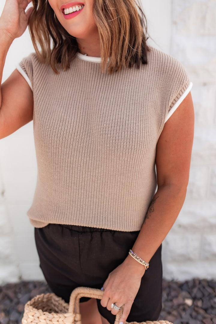 The Daydream Knit Top - Tan