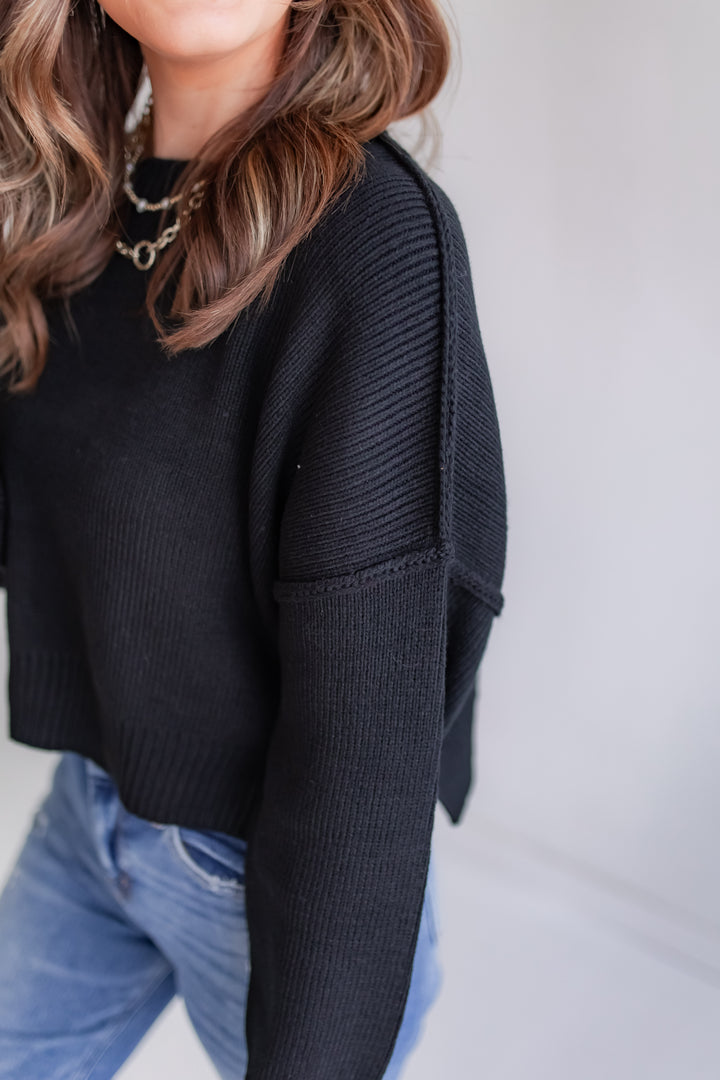 The Autumn Mood Sweater - Black