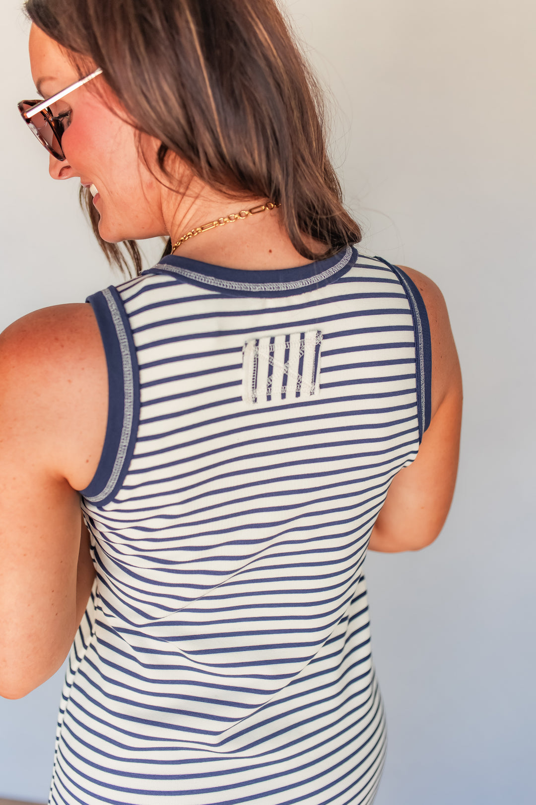 The Carolina Striped Midi Dress - One Eleven Olive Boutique