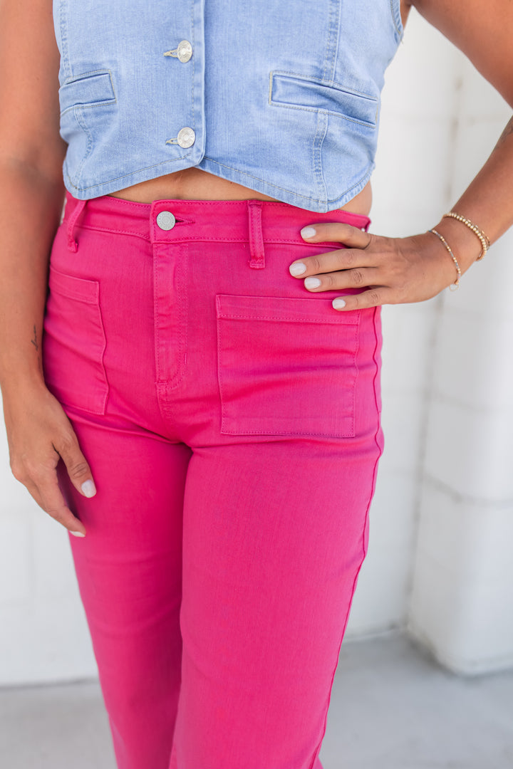 The Sunnie High Rise Crop Jeans