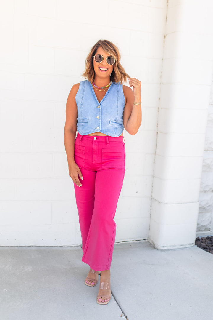 The Sunnie High Rise Crop Jeans