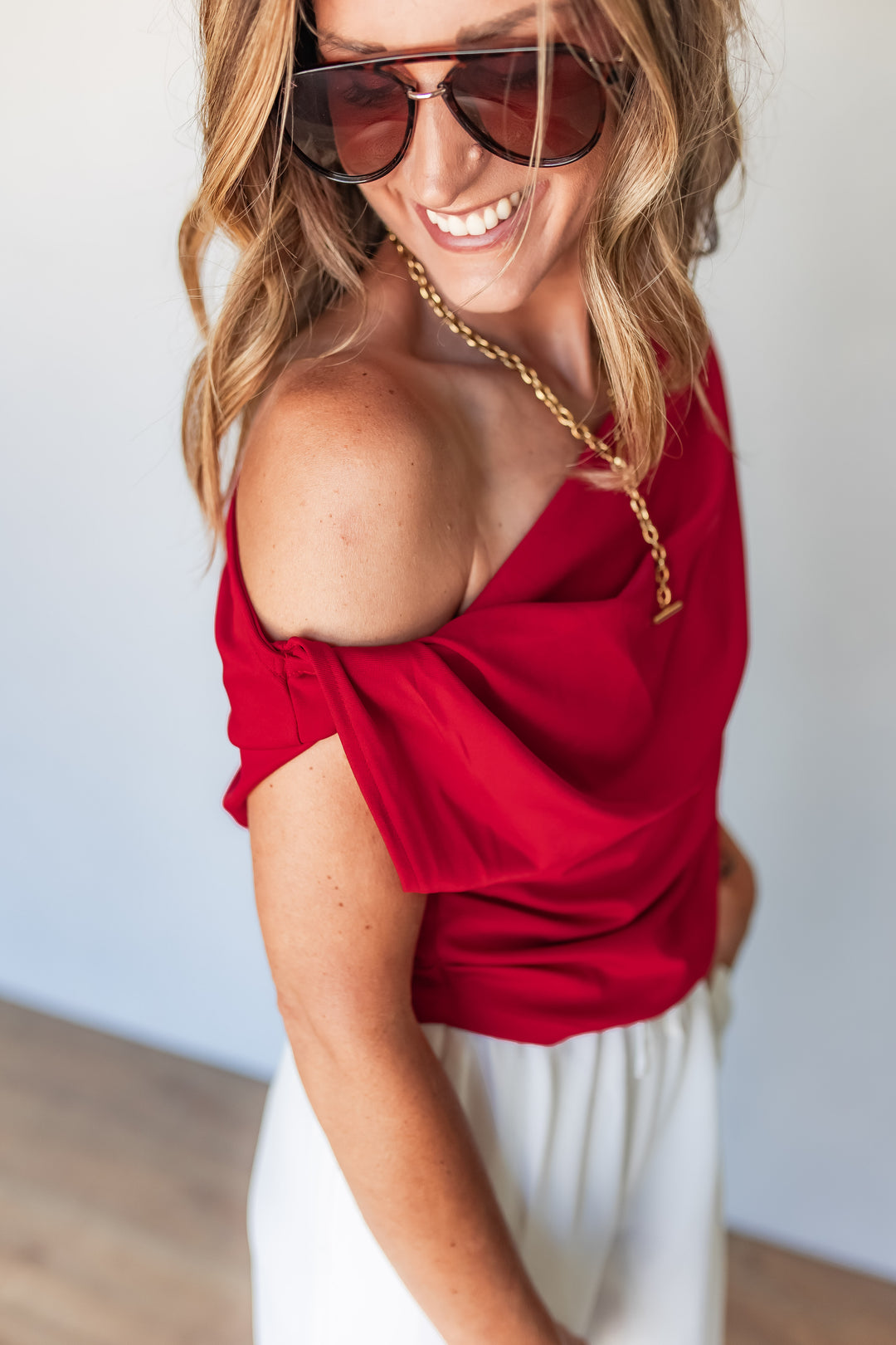 The Rosie One Shoulder Top - One Eleven Olive Boutique