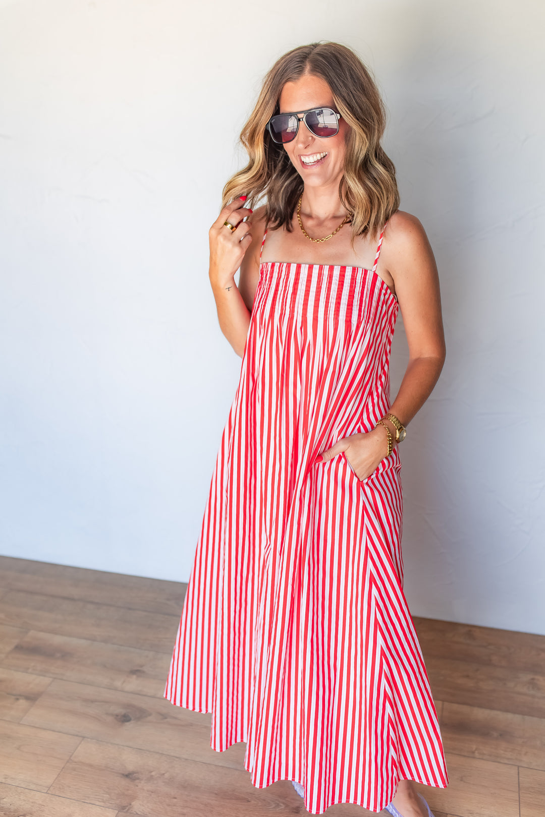 The Liberty Stripes Dress - One Eleven Olive Boutique