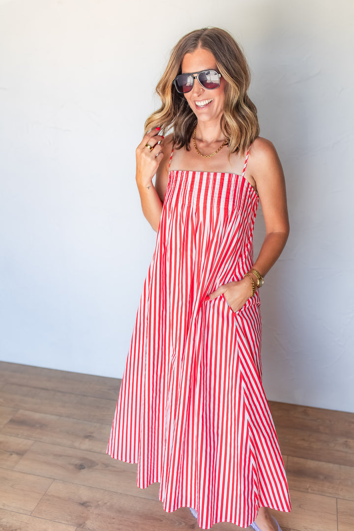 The Liberty Stripes Dress - One Eleven Olive Boutique