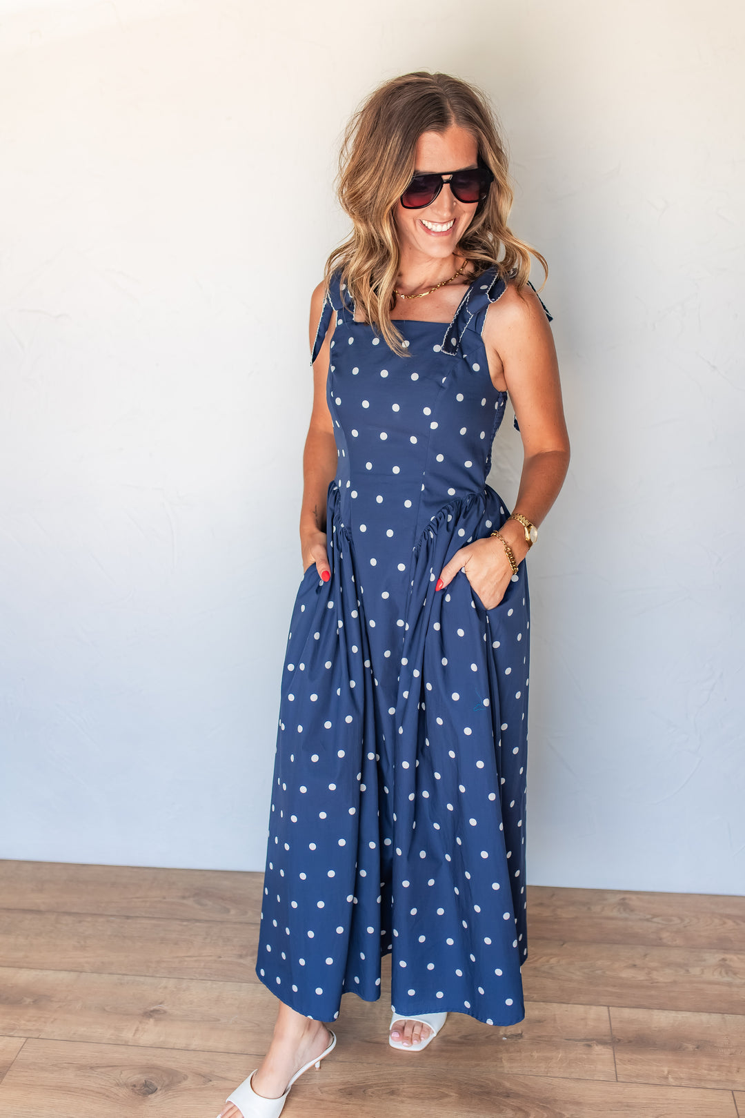 The Main Street Polka Dots Dress - One Eleven Olive Boutique