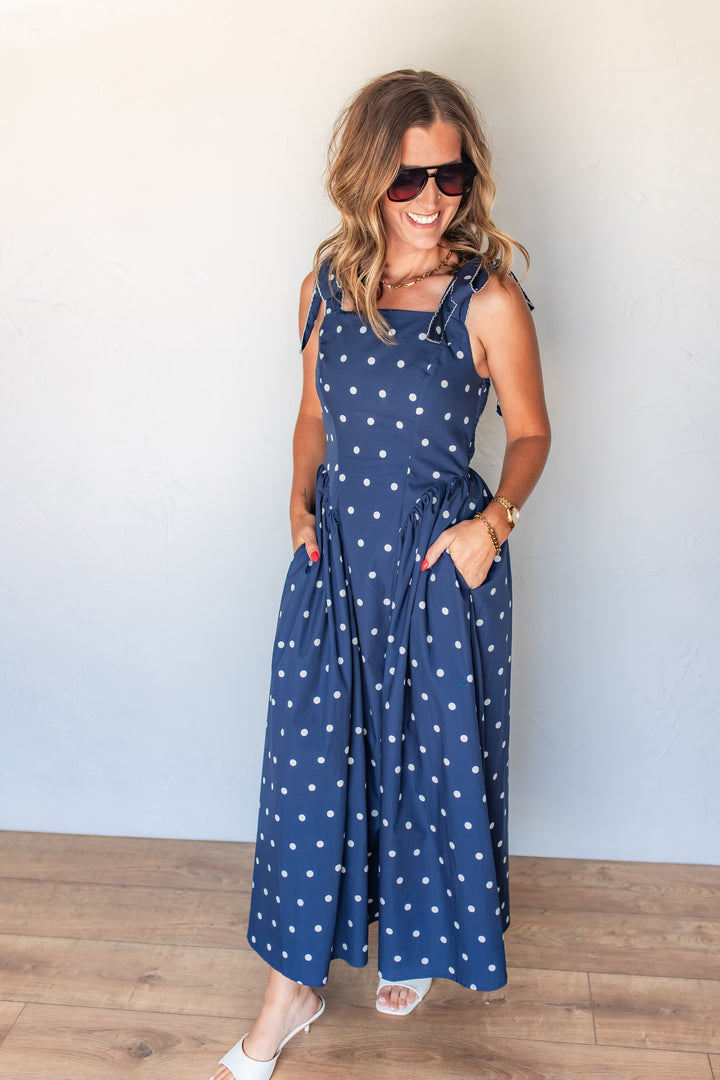 The Main Street Polka Dots Dress - One Eleven Olive Boutique