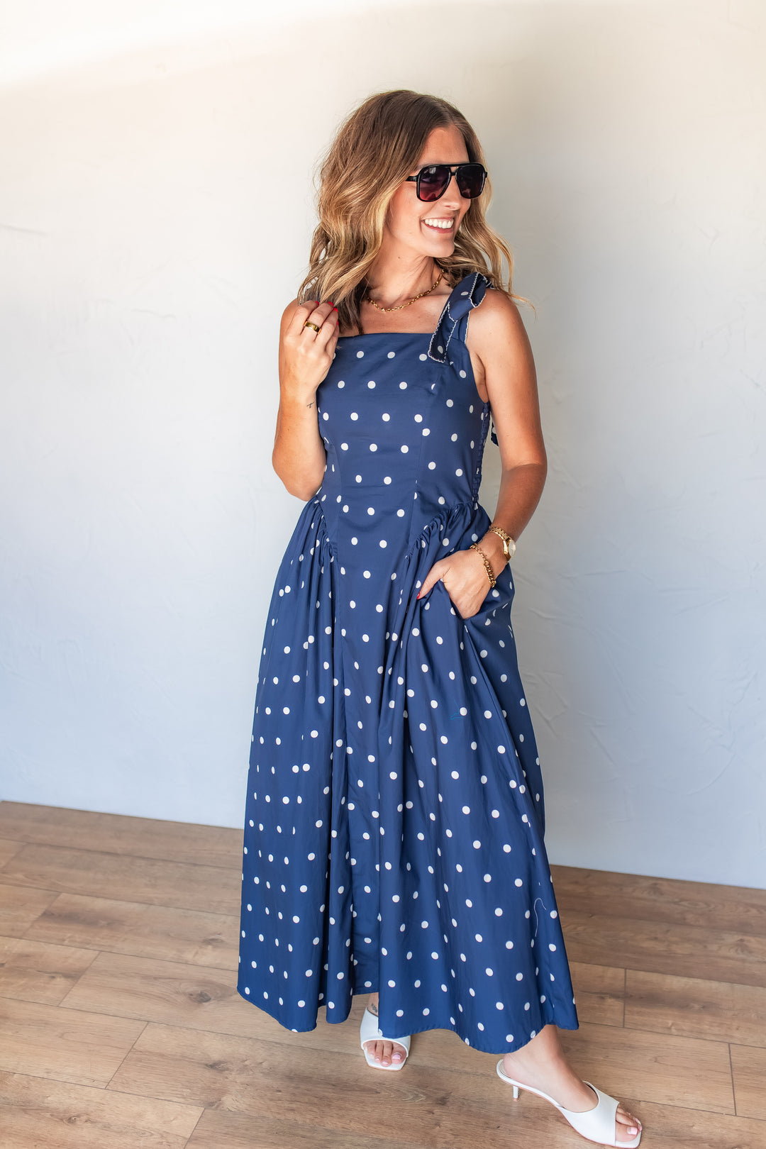 The Main Street Polka Dots Dress - One Eleven Olive Boutique