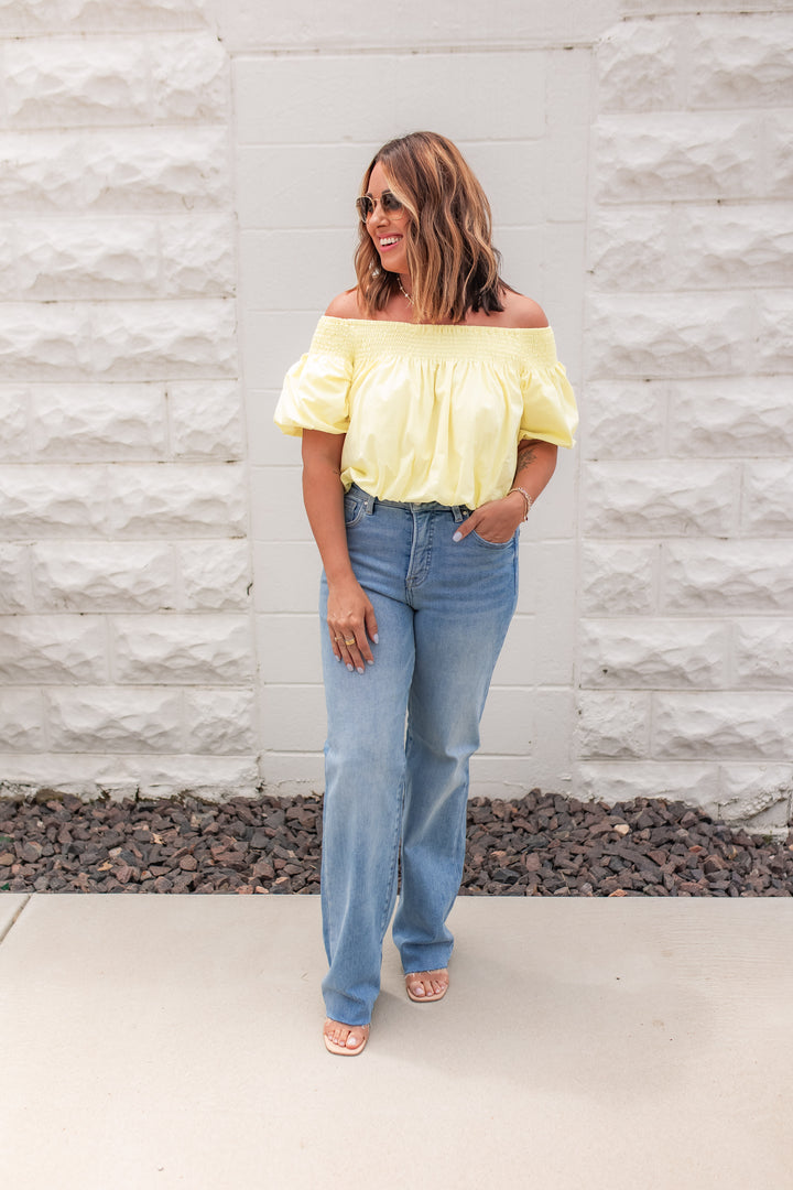The Coastal Breeze Top - Yellow
