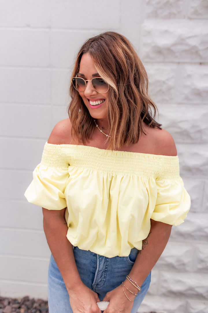 The Coastal Breeze Top - Yellow
