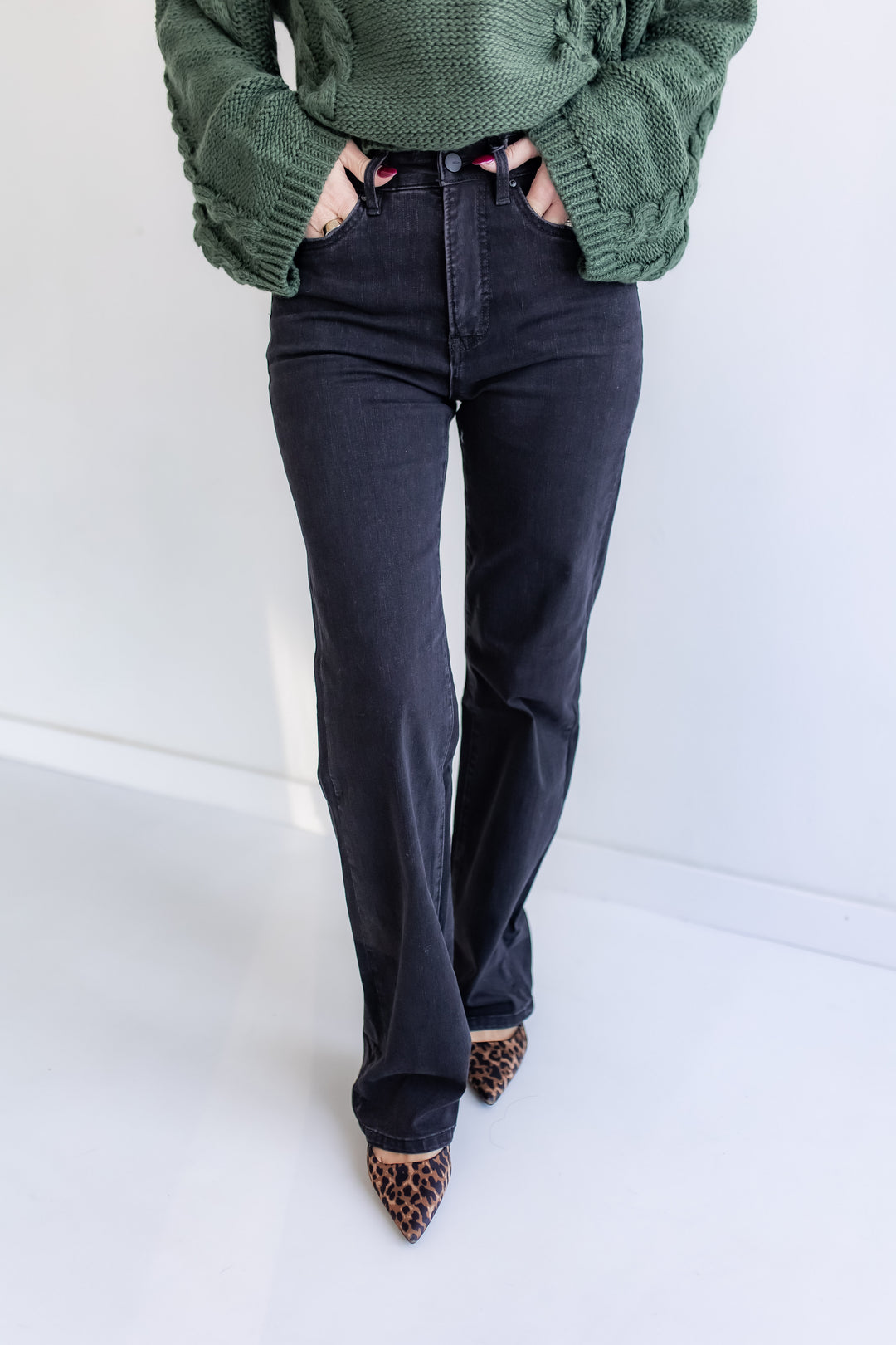 The Onyx Wide Leg Jeans