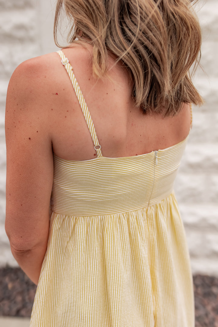 The Sunshine Stripe Midi Dress