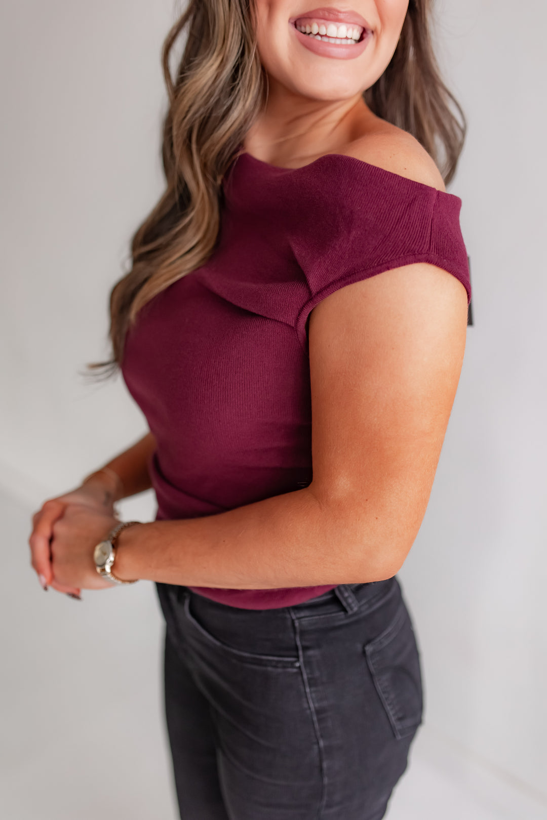 The Evening Soirée Top - Wine