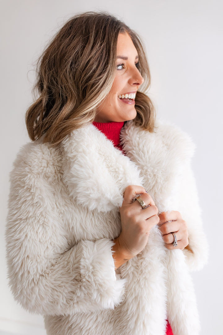 The Luxe Hour Faux Fur Jacket