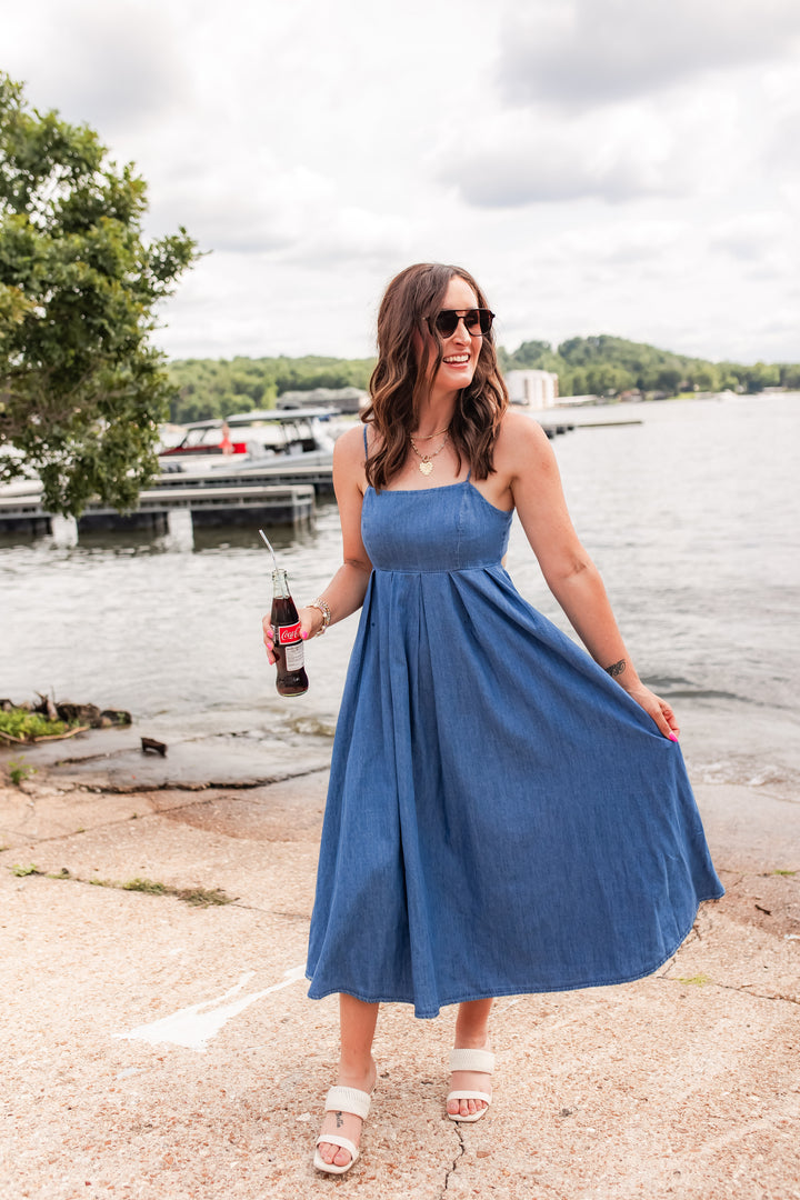 The Independence Chambray Dress