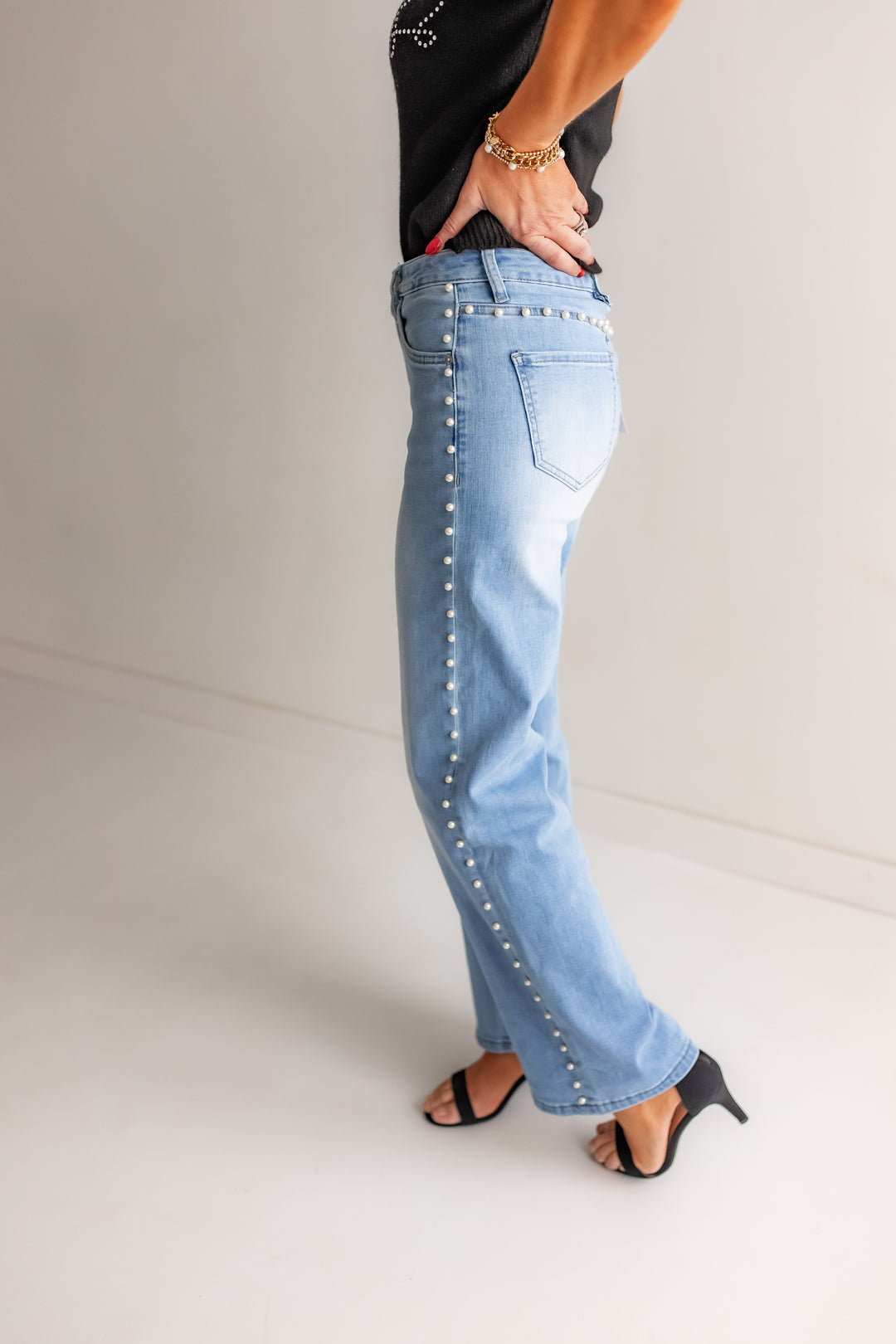 The Pearl Embellished Jeans