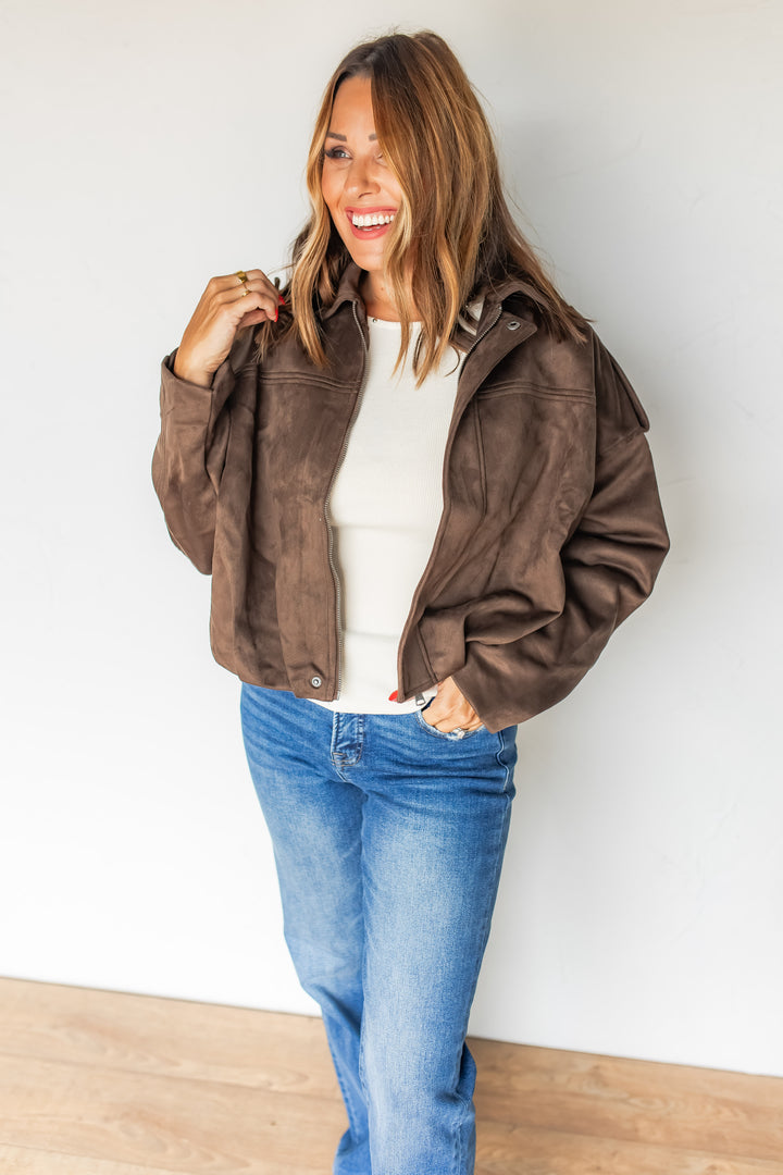 The Madeline Suede Jacket