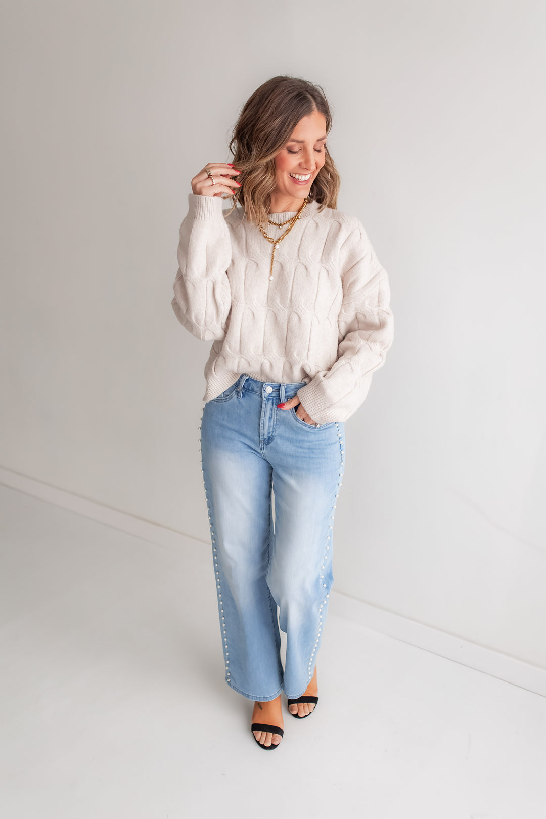 The Pearl Embellished Jeans