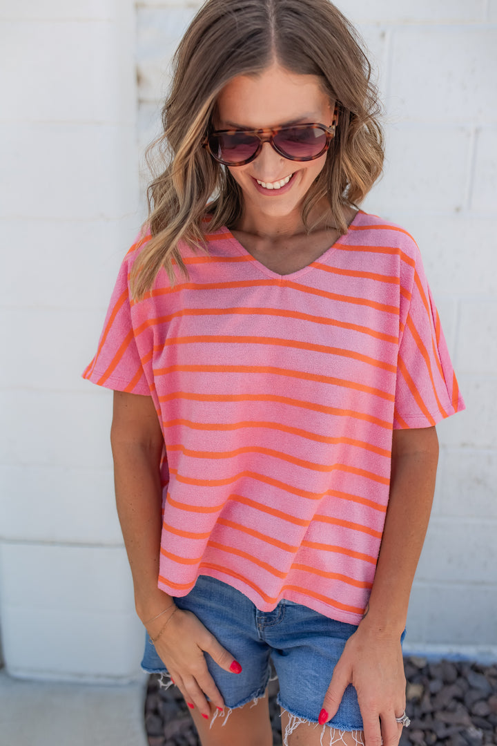 The Daydream Stripes Boxy Top