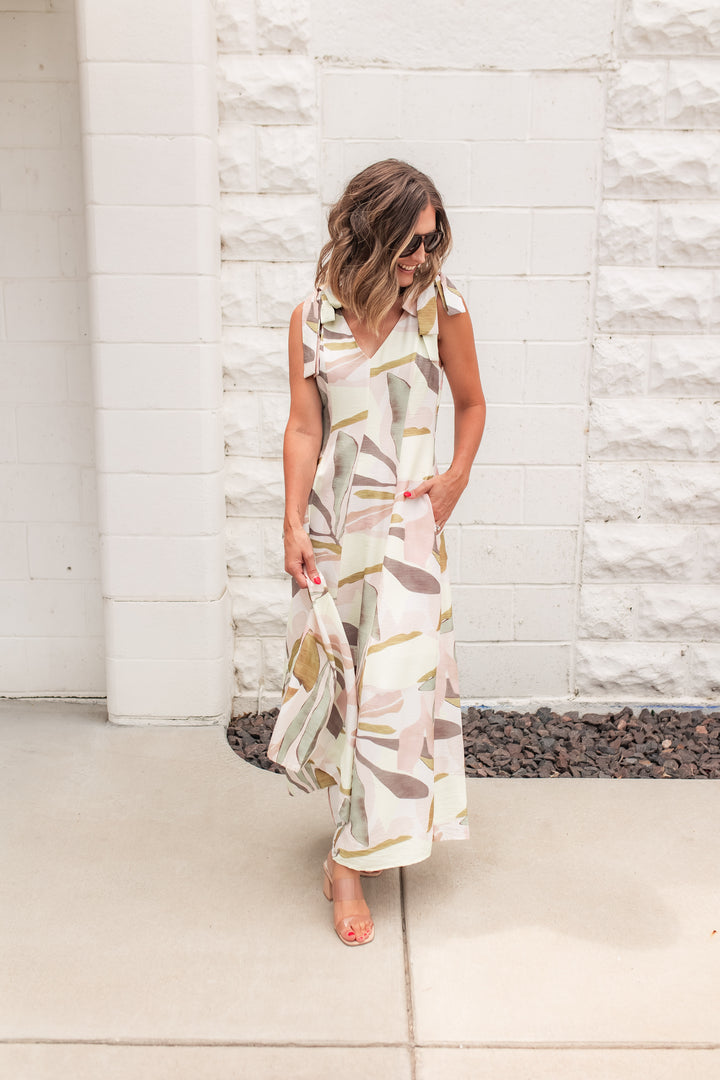 The Whispered Petals Maxi Dress