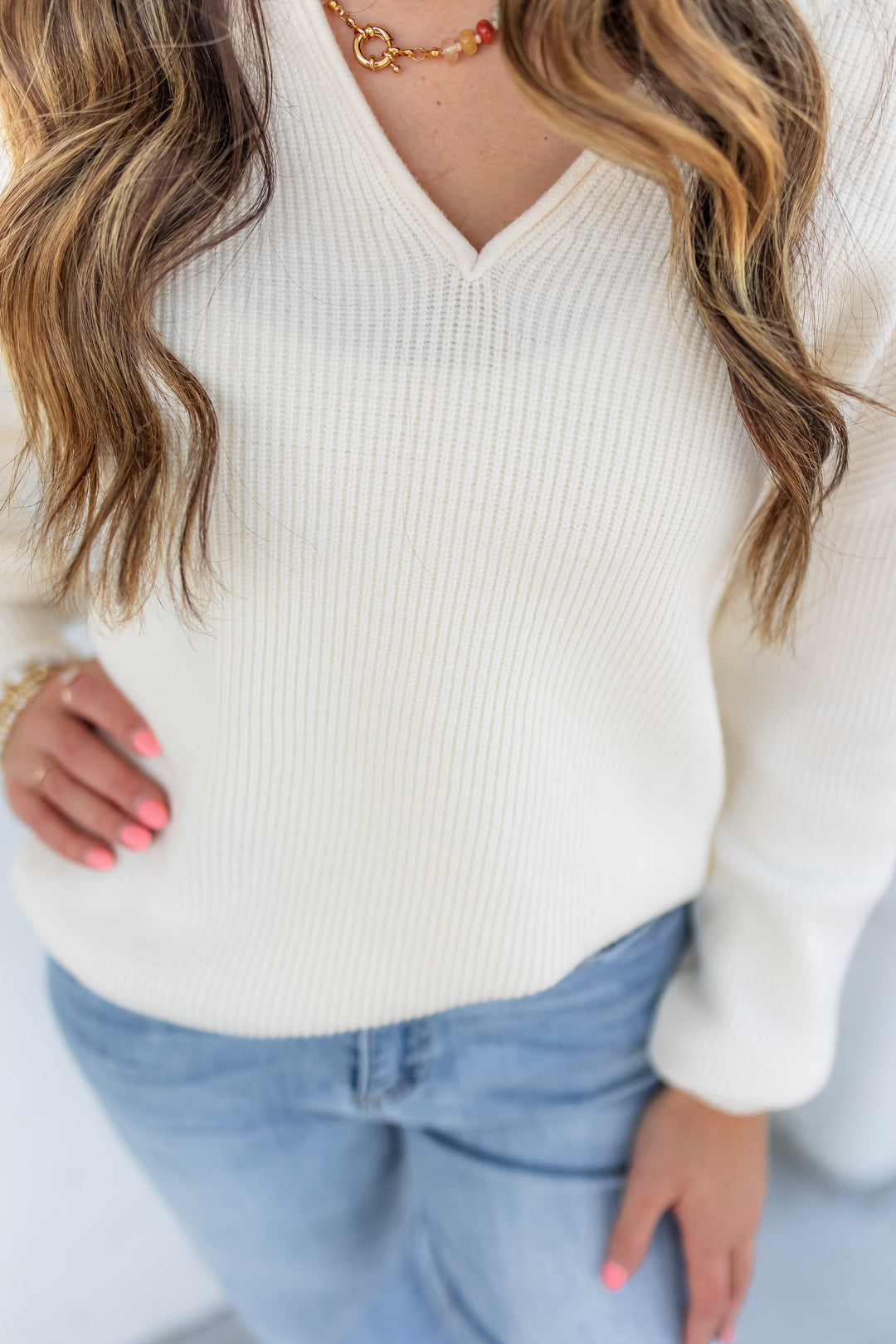 The Ivory Luxe Sweater