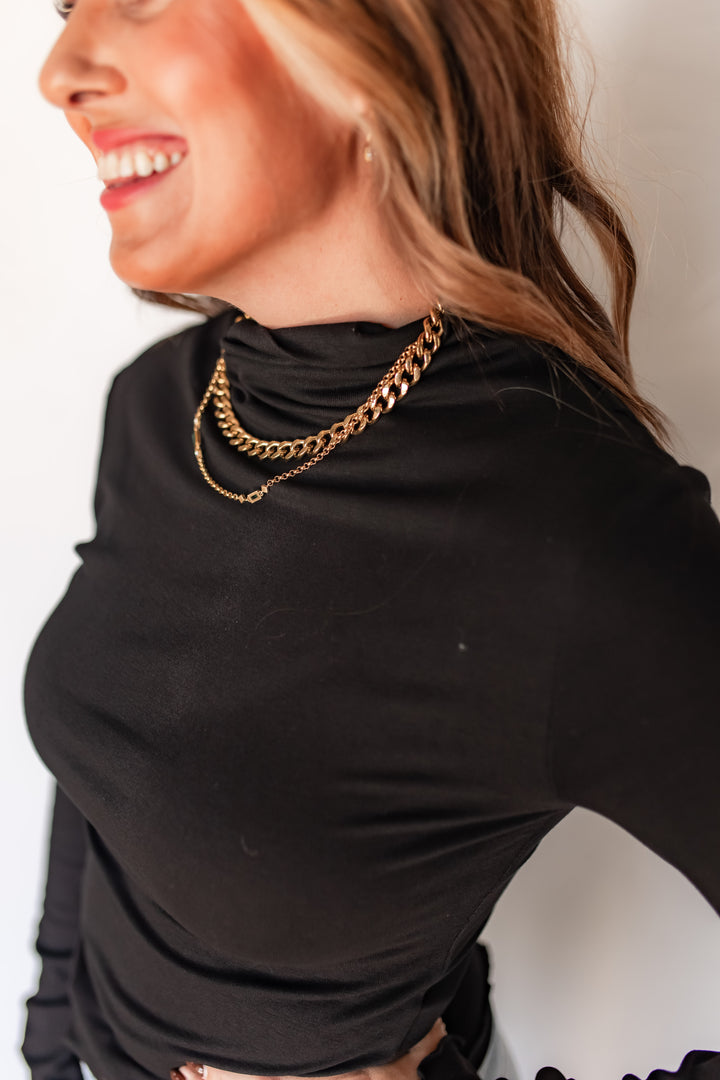 The Simple Things Mockneck - Black