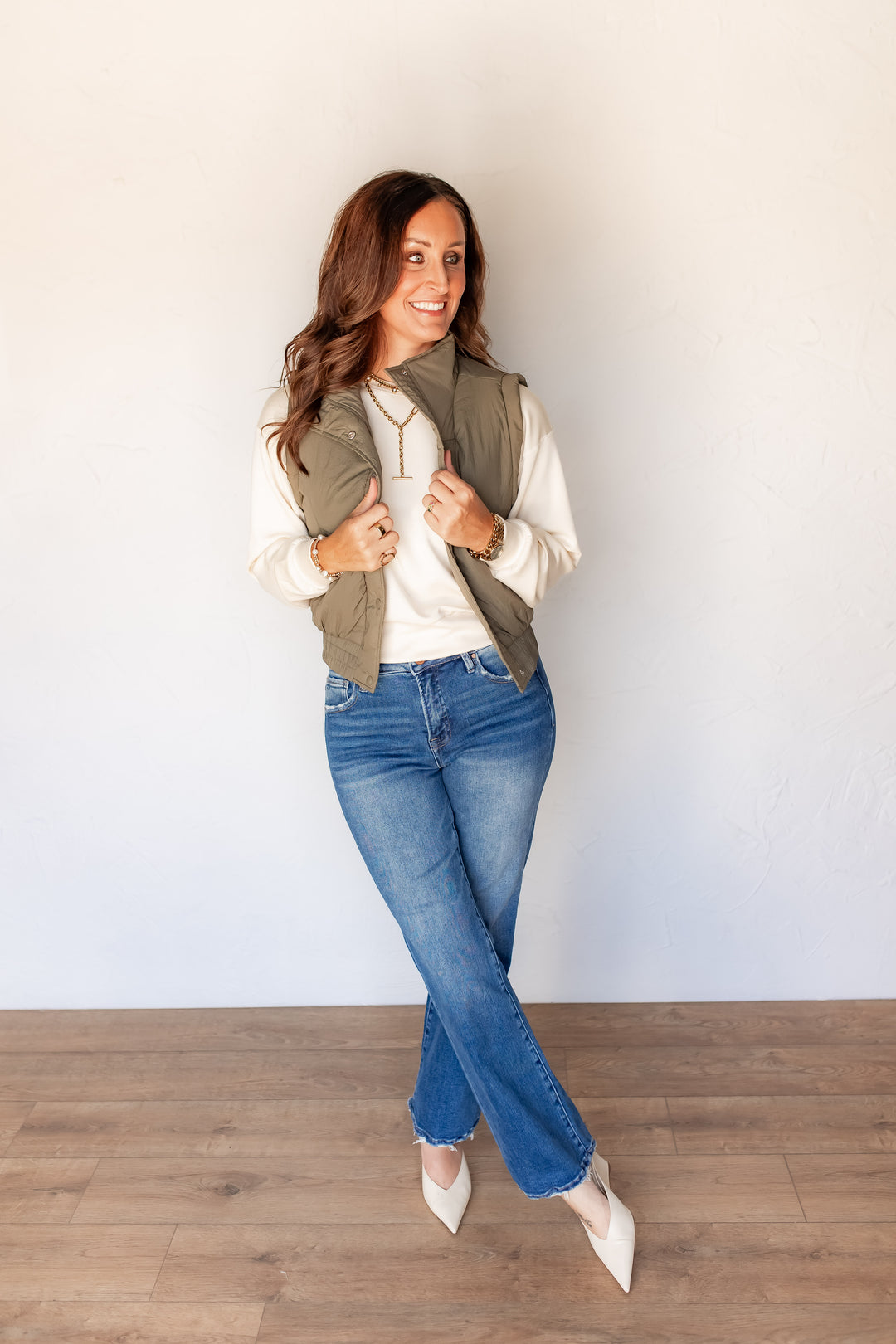 The Palmer Puffer Vest - Olive