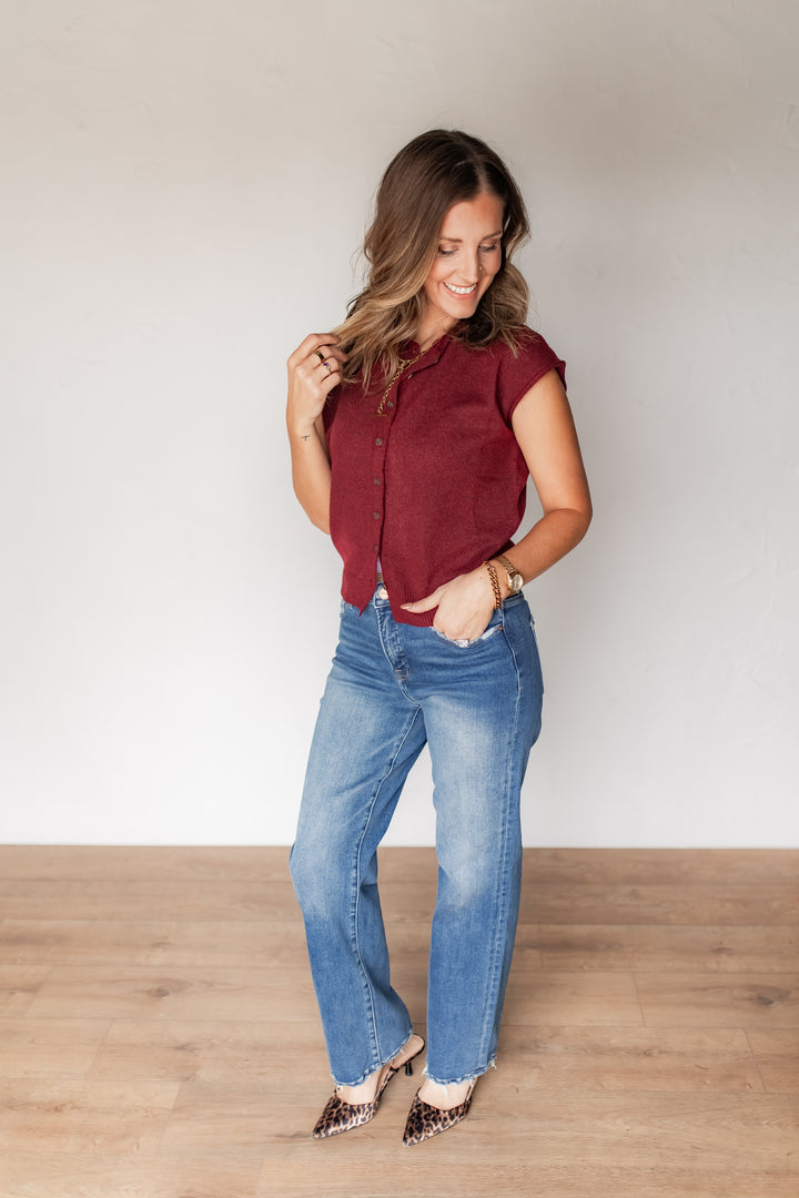 The Scottie Cardi Top - One Eleven Olive Boutique