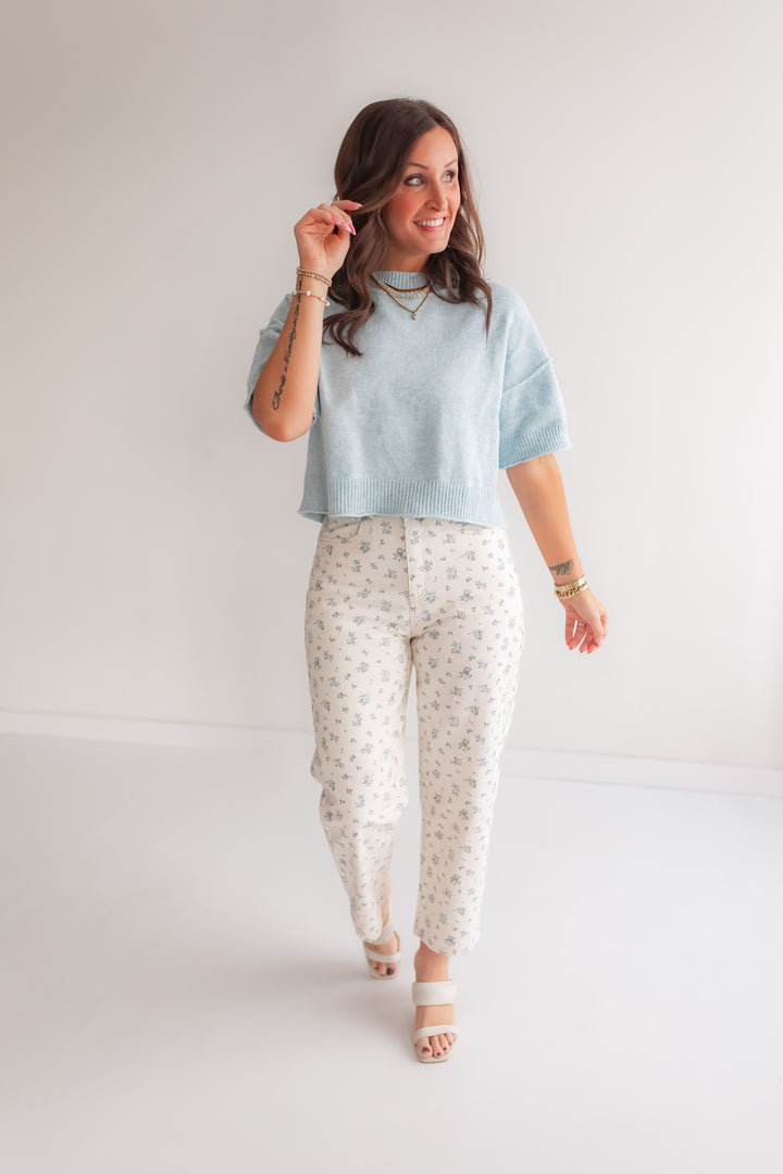 The Linley Sweater - Light Blue