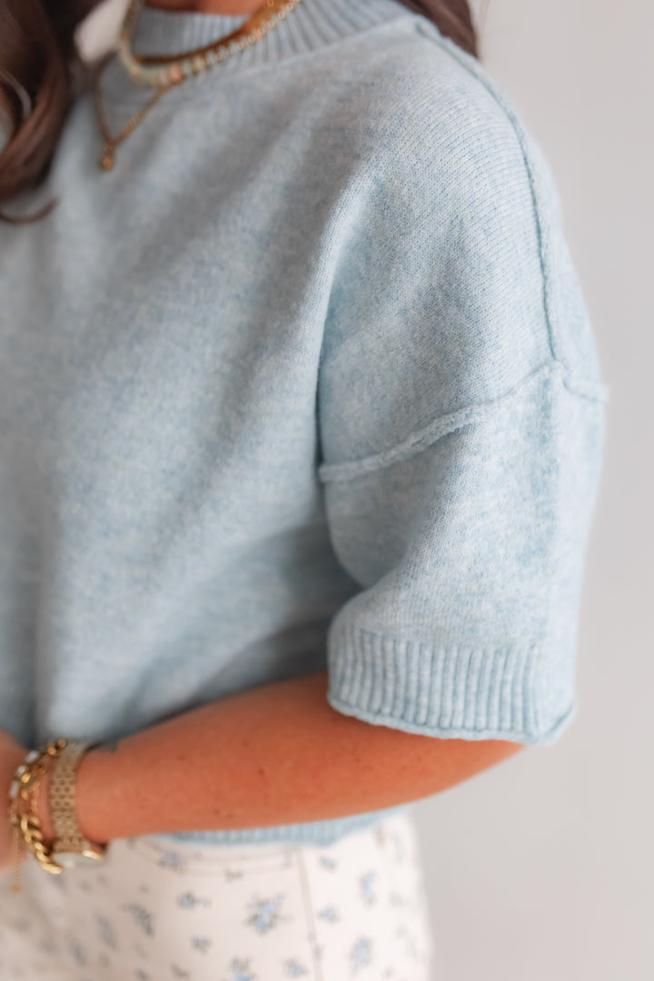 The Linley Sweater - Light Blue