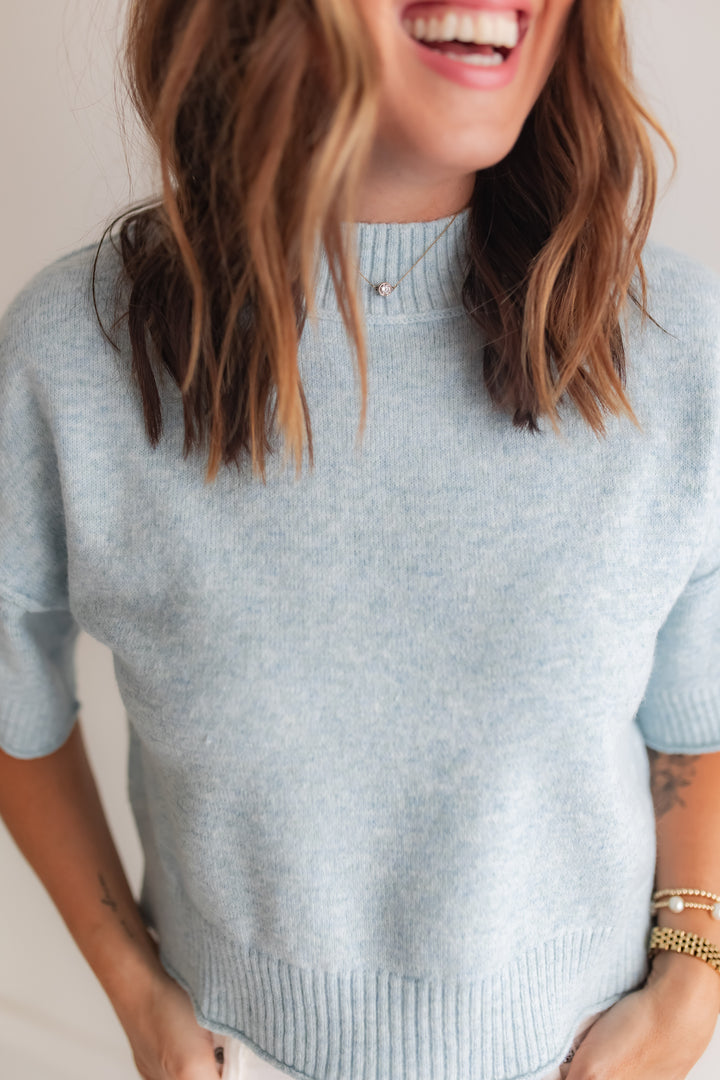 The Linley Sweater - Light Blue