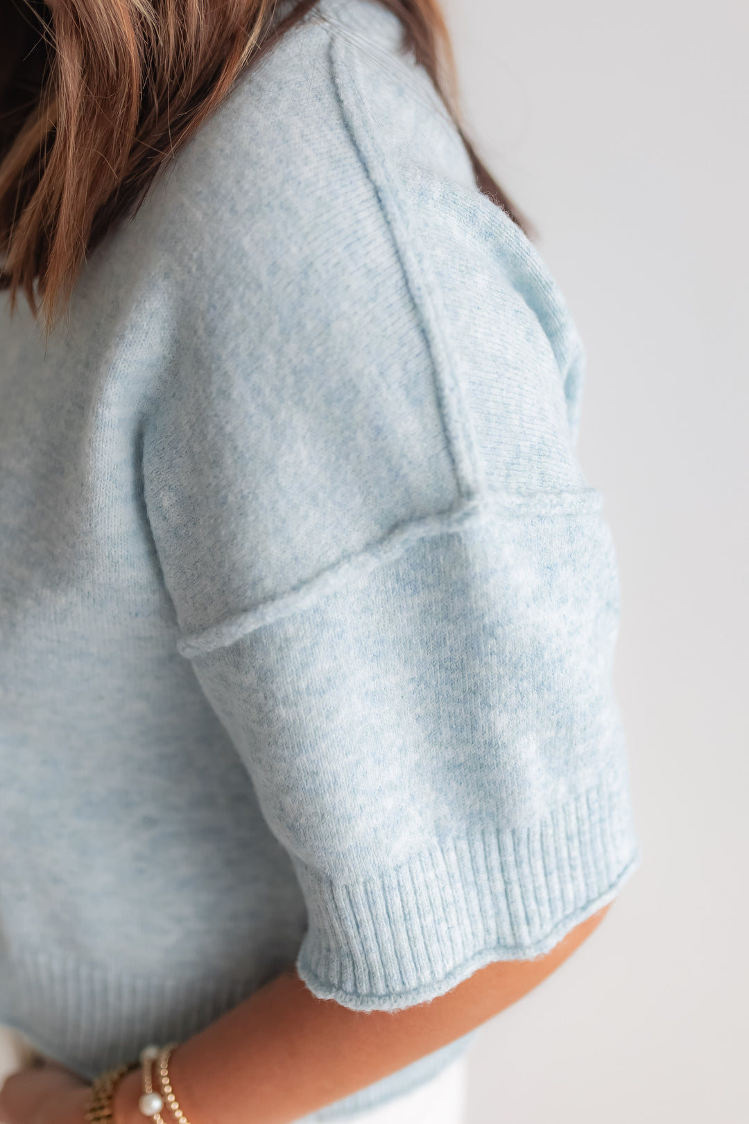 The Linley Sweater - Light Blue