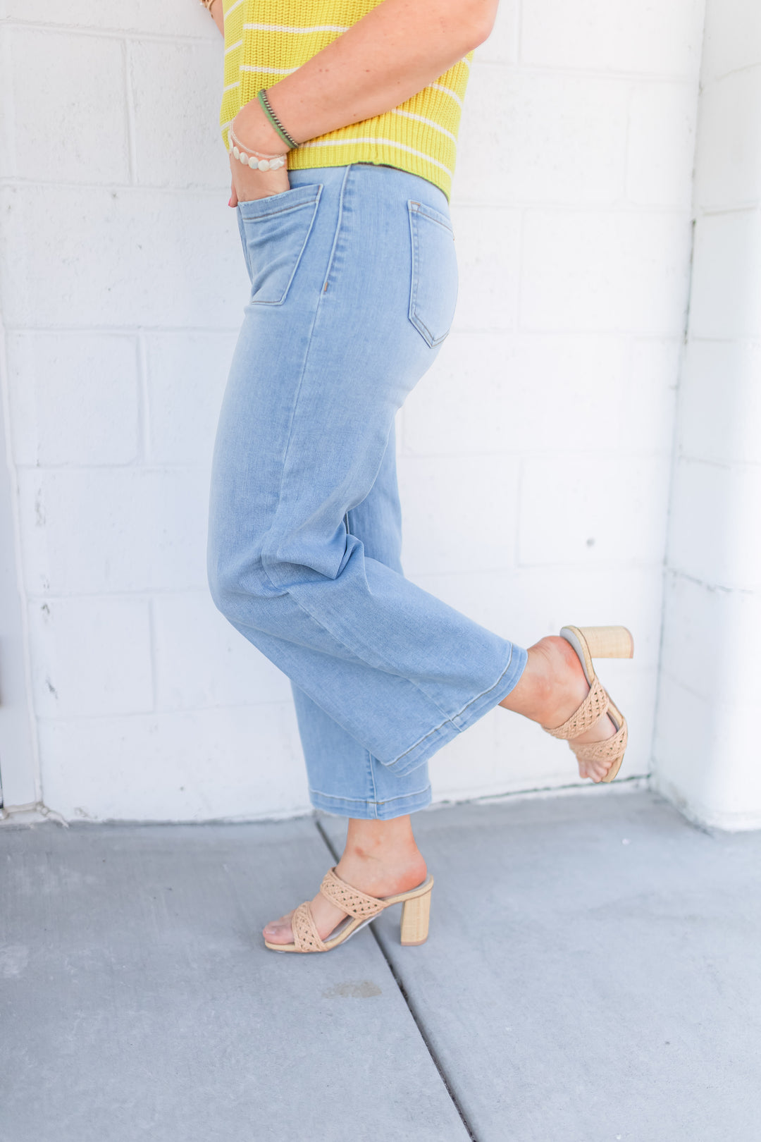 The Alivia High Rise Crop Jeans