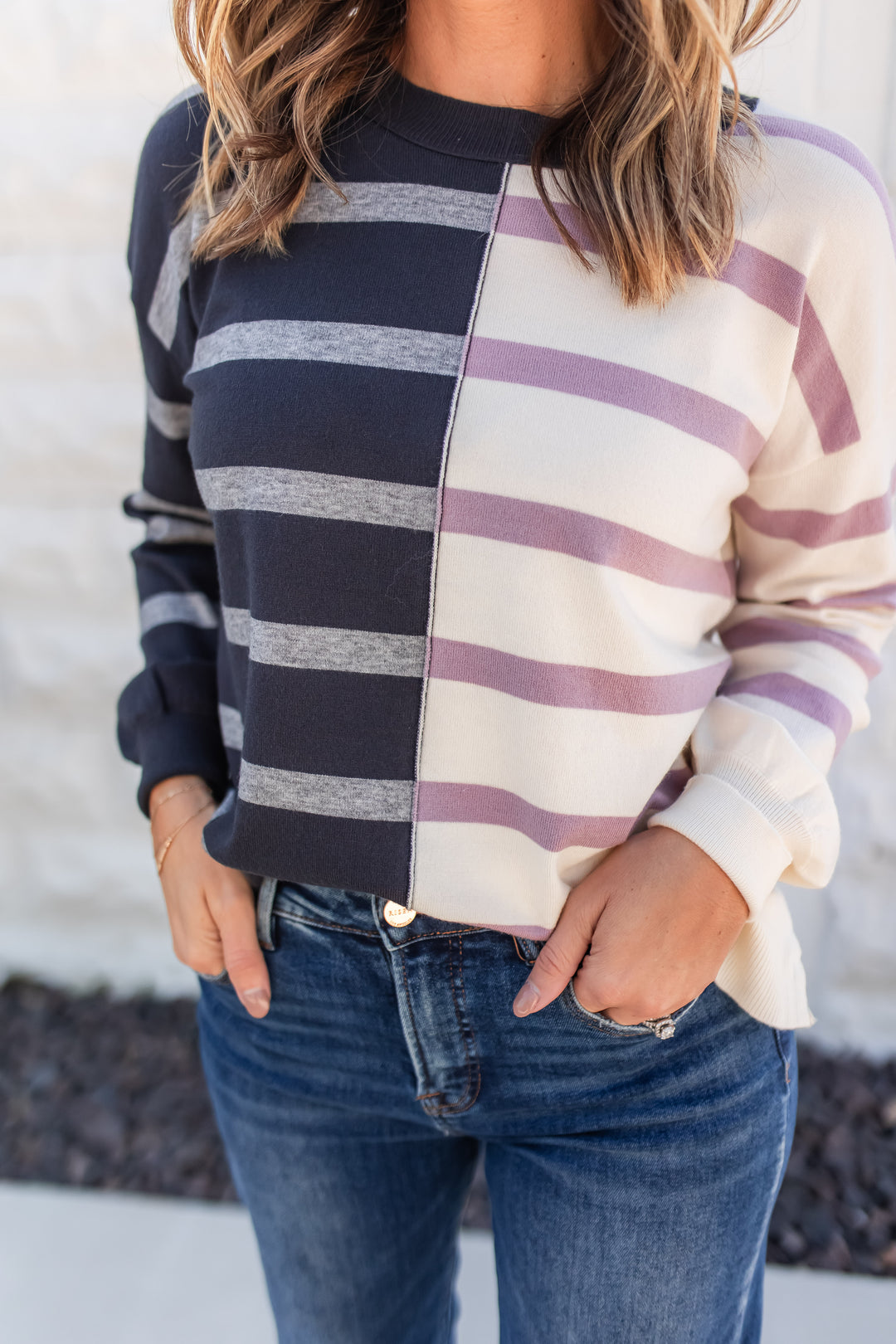 The Striped Ease Top