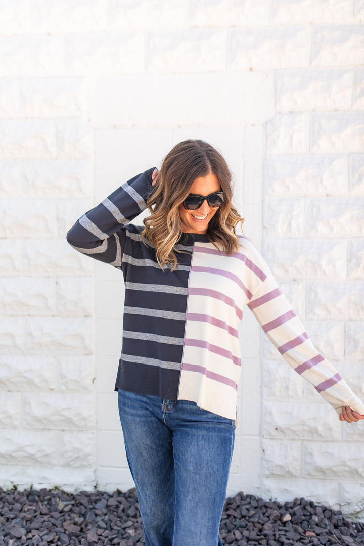 The Striped Ease Top