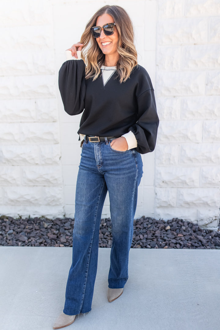 The Dual Tone Chic Pullover