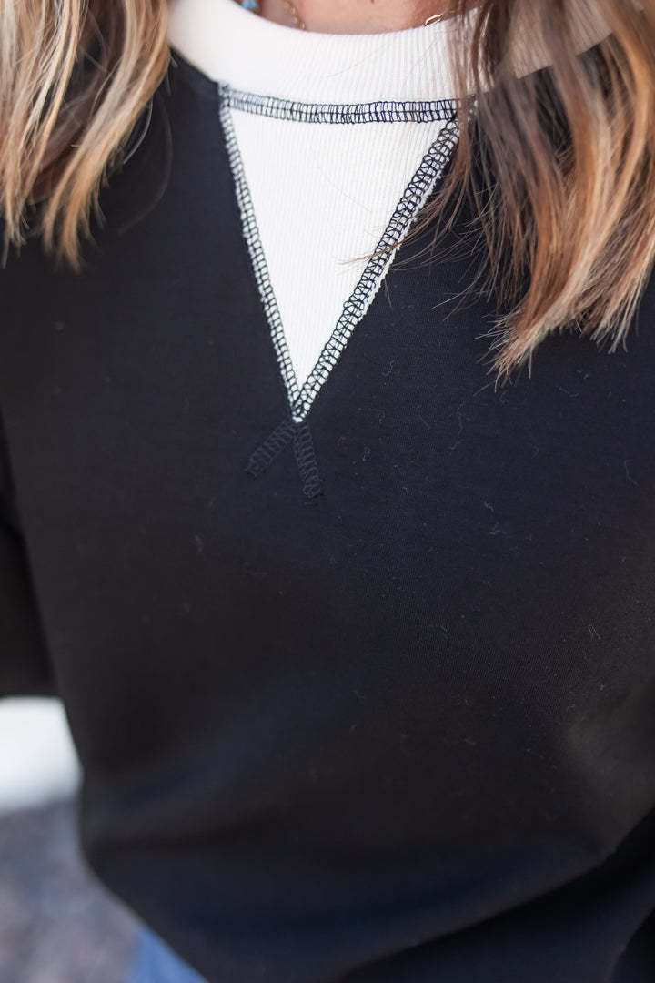 The Dual Tone Chic Pullover