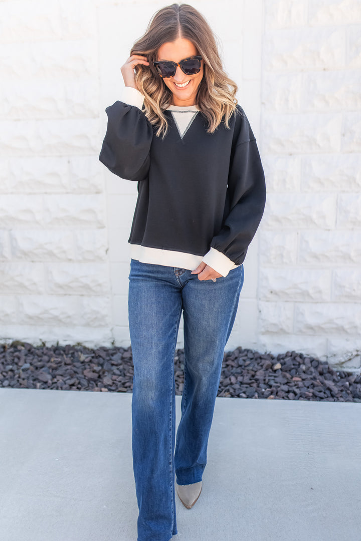 The Dual Tone Chic Pullover