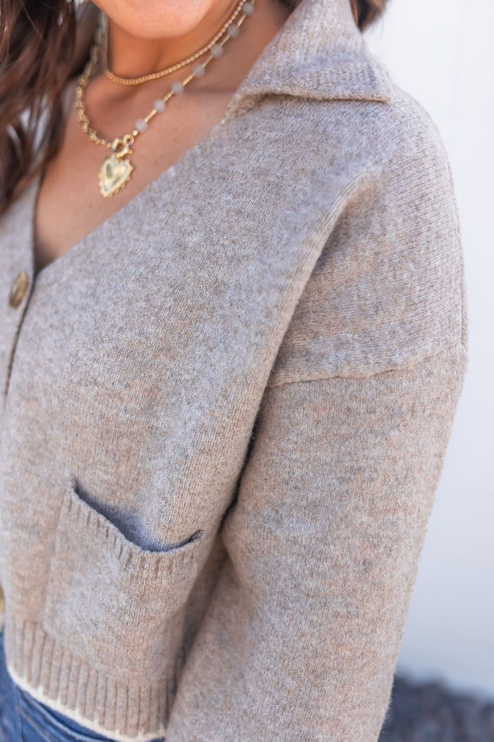 The Classic Buttoned Sweater