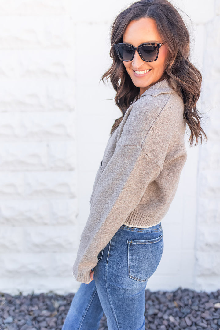 The Classic Buttoned Sweater